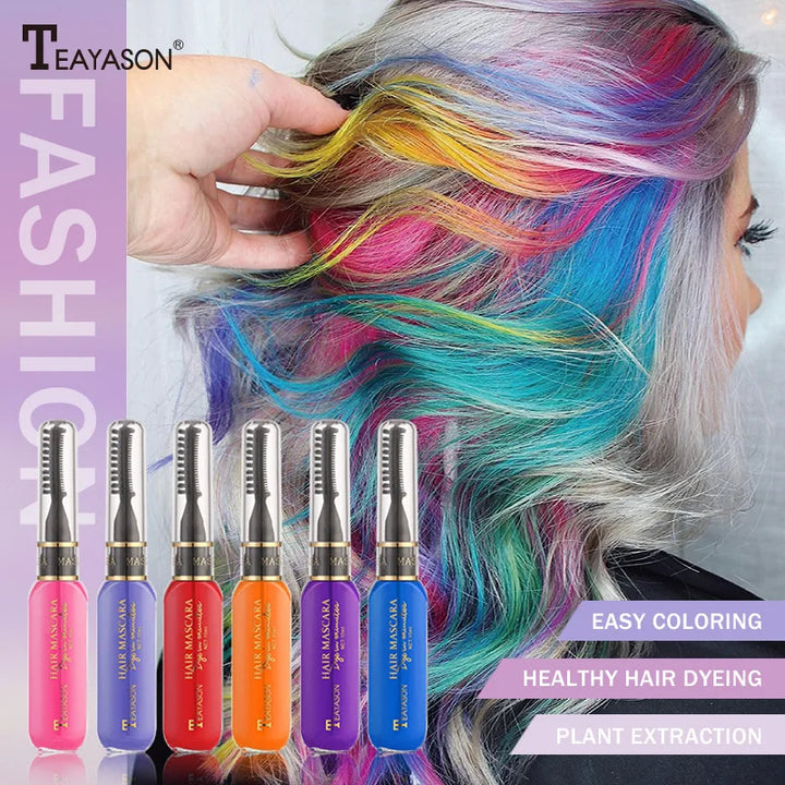 TEAYASON 13 Color Disposable Hair Dye Easy To Wash Popular Color Hair Dye Cream Sexy Disposable Hair Dye Holiday Party Cosmetics